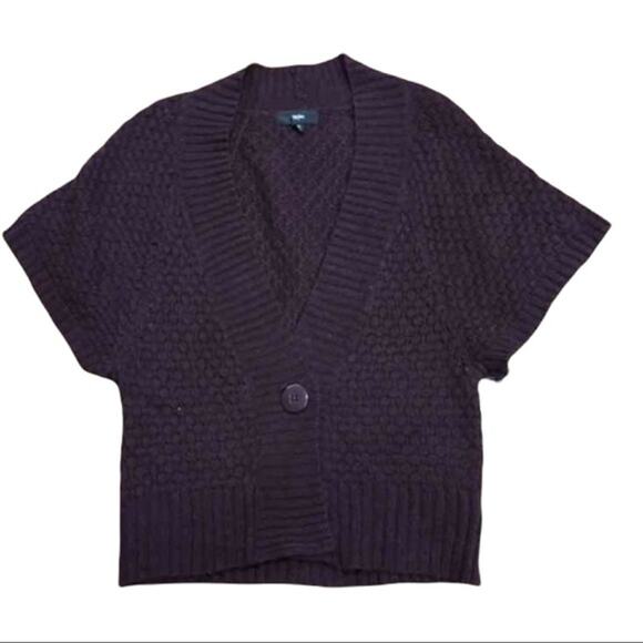 Mossimo Womens‎ Cardigan Size XS Garnet Oversized Short Sleeve Drapey NEW - Picture 2 of 5